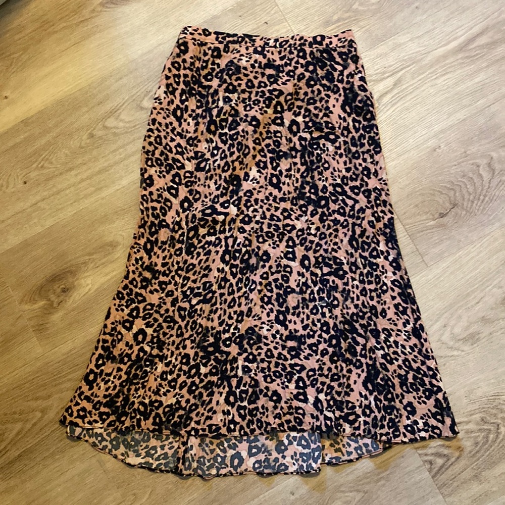 Wilfred leopard skirt
